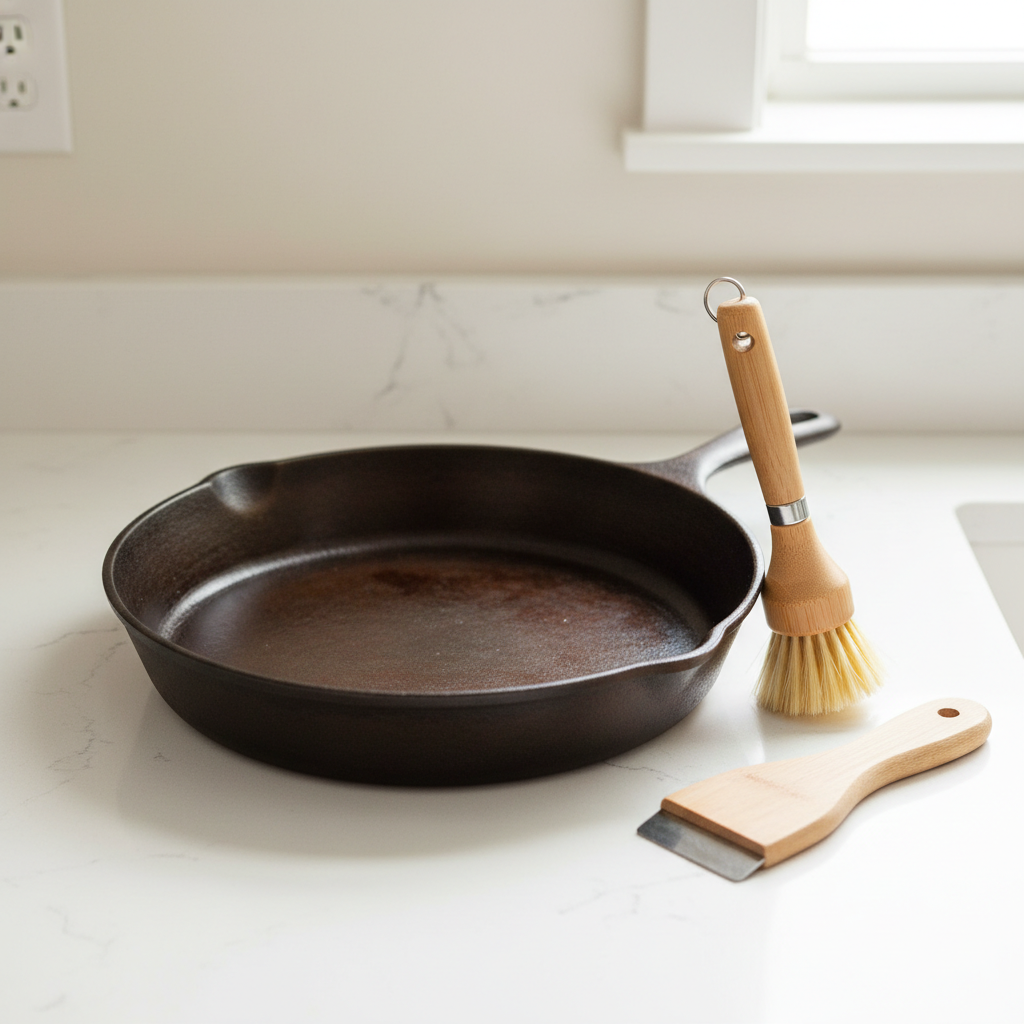 Cast Iron Skillet Cleaning Tools and Tips for Home Cooks: What Actually Works in a No-Soap, No-Rust Kitchen