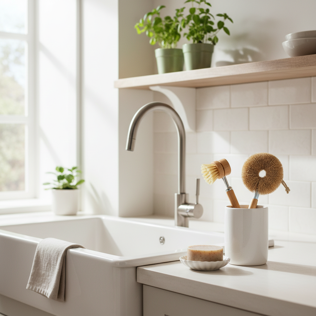 Sponge vs. Bamboo Dish Brush: What Changes After 30 Days of Eco-Friendly Kitchen Cleaning