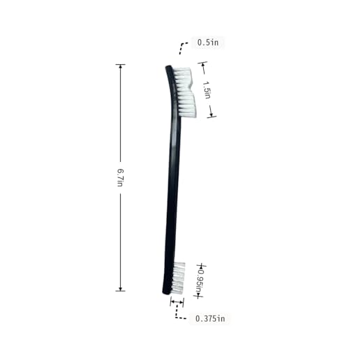 Anti-Static Nylon Bristles Deep Clean Soft Cleaning Brush: 8 Nylon Brushes for Delicate Surfaces - from Keyboard Crumbs to Aquarium Algae - Features Soft Detailing Brush, Culvert Cleaning Tool - view 4
