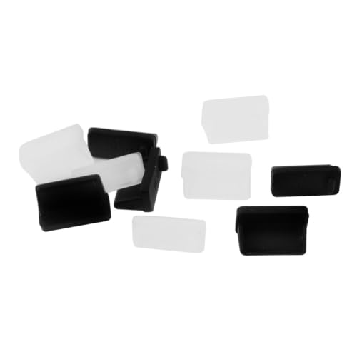 10 Pcs Silicone USB Port Cover Anti 0.5 Inch Length Dust Plug Protector Cap for PC Desktop Laptop Clear Black - view 3