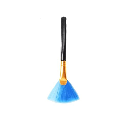 4PCS Super Soft Cleaning Fan Brush Fibre Blue 12.5cm Cleaning Computer Keyboard Dust Lens Mobile Phone Razor Cleaning Brush Display Electronics Crevice Cleaning - view 2
