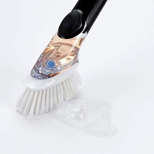 Good Grips Soap Dispensing Dish Brush Refills, 2 Pack, White, Nylon Bristles - view 5