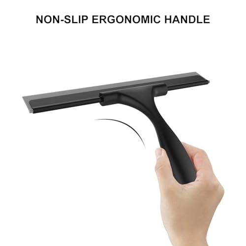 Squeegee for Shower Glass Door, 10 Inches, Black - view 3