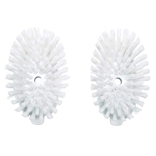 Good Grips Soap Dispensing Dish Brush Refills, 2 Pack, White, Nylon Bristles