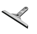 Foldaway Shower Squeegee, Glass Squeegee for Bathroom Mirrors & Shower Doors, Weighted Handle for Streak-Free Clean, Suction Cup Hanger, Die-Cast Zinc & Anodized Aluminum