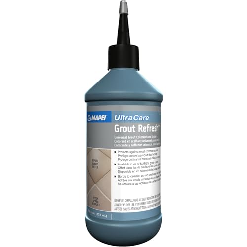 UltraCare Grout Refresh, Universal Grout Colorant & Sealer, 8 oz Bottle – Easy Grout Restoration & Protection, 5015 Bone
