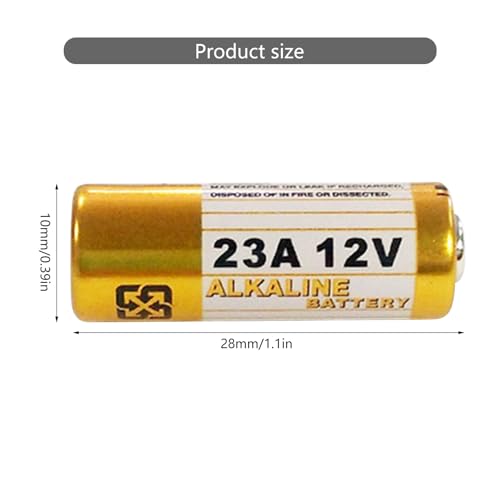 12V Alkaline Batteries A23 Size for Small Gadgets, 20 Pieces - view 3