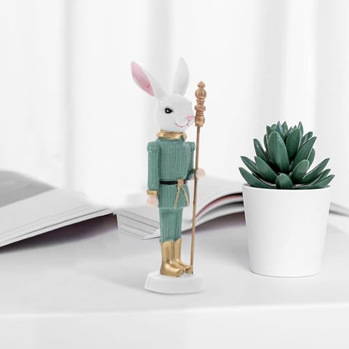 Resin Easter Rabbit Nutcracker Statue for Spring Party Centerpieces - view 5