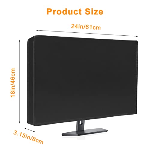 Computer Monitor Dust Cover Black Anti-Dust Screen Cover 24X18X3.2In - view 2