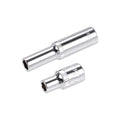 1/4-Inch Drive by 5mm Deep and Shallow Socket Set of 2 Pcs, Cr-V, 6-Point, Metric