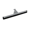 Heavy-Duty Floor Squeegee, Dual Moss, 22in