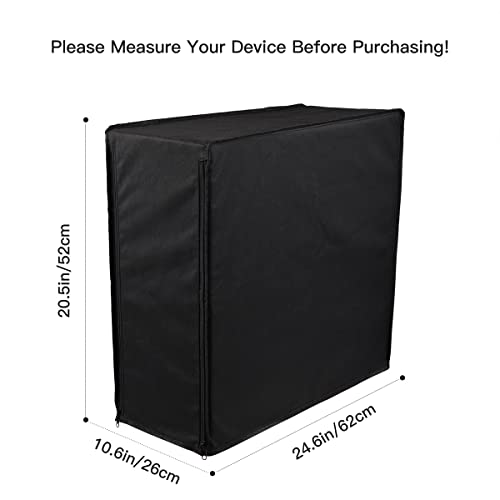 PC CPU Desktop Host Dust Cover Protector, Waterproof Desktop Mid-Tower Computer Host Dustproof Cover Full Case with Zipper, Anti-Static CPU Tower PC Dust Covers (10.6W x 20.5H x 24.6D) - view 2