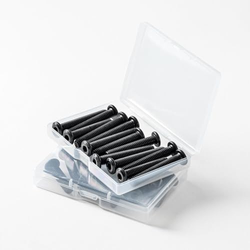 5/16-18 x 5/8" (25 Pack) Flat Head Hex Socket Cap Screws Bolts, Black Oxide 304 Stainless Steel 18-8, Hex Drive, Bright Finish, Fully Machine Thread - view 2