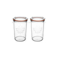 2 Pack Canning Jars Sourdough Starter,Wide Mouth Glass Storage Container