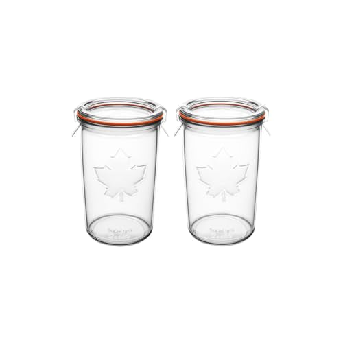 2 Pack Canning Jars Sourdough Starter,Wide Mouth Glass Storage Container
