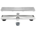 18" Linear Shower Drain, Brushed 304 SS Bathroom Linear Drain,cUPC