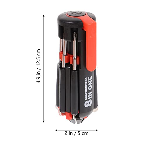 8 in 1 Screwdriver General, Folding Pocket Screw Driver with LED Lights, Multi Functional Screwdriver Tool Set for Household, Auto, Professional Gadgets Repair Tool (Wihout Battery) - view 3