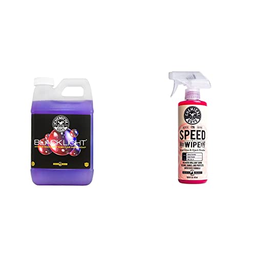 CWS61964QDSW Car Wash & Quick Detailer Bundle - Black Light Foaming Car Wash Soap, 64 oz + Speed Wipe Sprayable Gloss & Quick Detailer, 16 oz (2 Items)