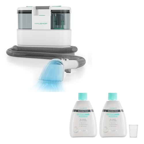 24V Cordless Carpet Cleaner Kit with 2-Pack Cleaning Solution