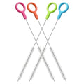 4 Pcs Straw Cleaner Brush Set with Color Hanging Loop