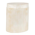 Rustic Luxe Small Bathroom Trash Can 1.53 Gal / 5.8L - Oval Bathroom Garbage Can Bin for Modern Farmhouse Decor - Small Waste Basket for Bathroom and Bedroom