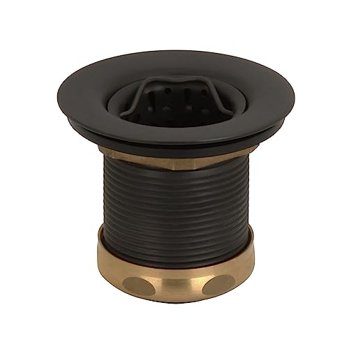 D218-12 Junior Bar and Laundry Sink Drain Assembly with Removable Strainer Basket, Oil Rubbed Bronze - view 2
