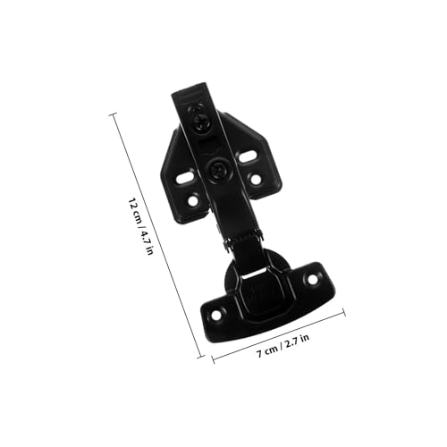 2pcs Full Overlay Cabinet Hinges Stainless Steel Black - view 2