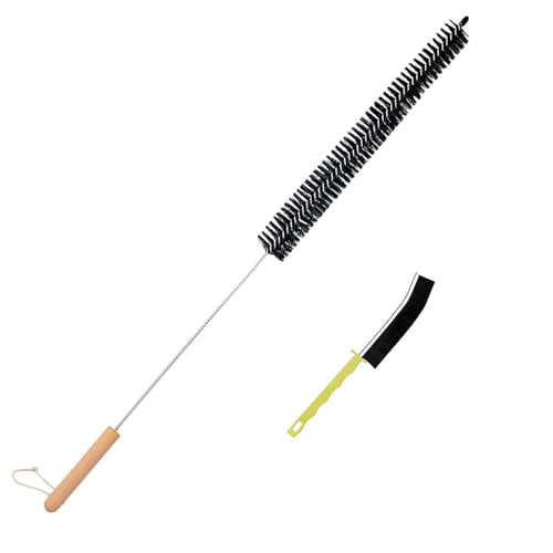 Dryer Vent Cleaner Kit, Refrigerator Coil Brush & Crevice Cleaning Brush