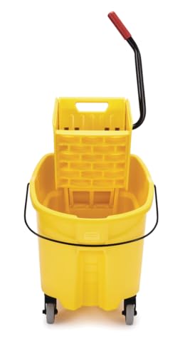WaveBrake 35QT Side-Press Mop Bucket, Yellow - view 2