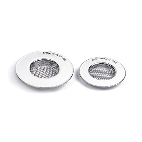 Stainless Steel Kitchen Sink Strainer, Food Scrap Trap, Dishwasher Safe, Stainless Steel, Strainer Set of 2 Assorted - view 3