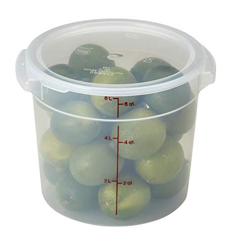 6Qt BPA-Free Food Storage Containers with Lid – in Opaque Commercial Grade Plastic- Ideal for Pantry & Fridge Organization, Baking & Mixing Dough, Industrial and Kitchen Use - view 3