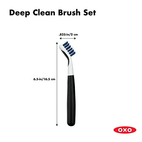 Good Grips Deep Clean Brush Set, Orange, Blue - view 5