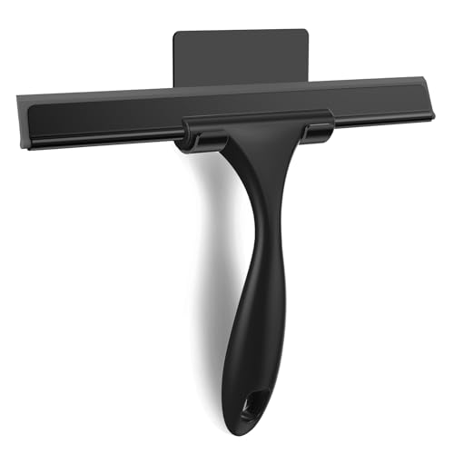 Squeegee for Shower Glass Door, 10 Inches, Black