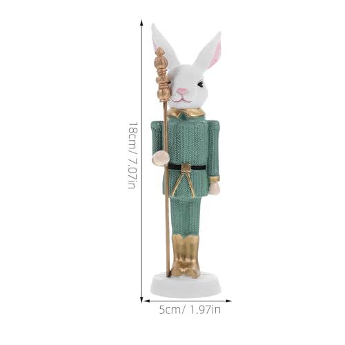 Resin Easter Rabbit Nutcracker Statue for Spring Party Centerpieces - view 2