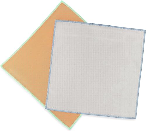 Water-Works Microfiber Glass Cleaning Cloths, Set of 2