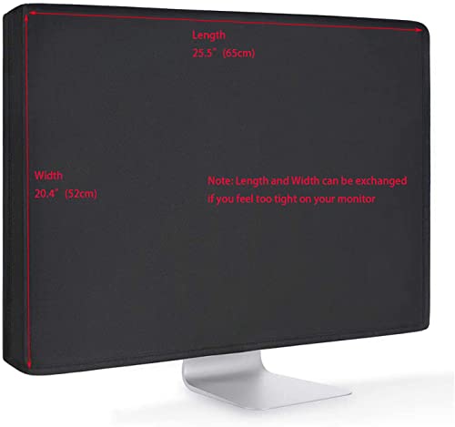 Universal Large Monitor Jackets for Desktops Gaming PC Computer Monitor Dust Covers, 27-32 Inch, Black, Polyester, Anti-Static, Dustproof - view 3
