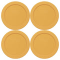 7200-PC (2-Cup) Butter Yellow Lids (4-Pack) - Made in USA