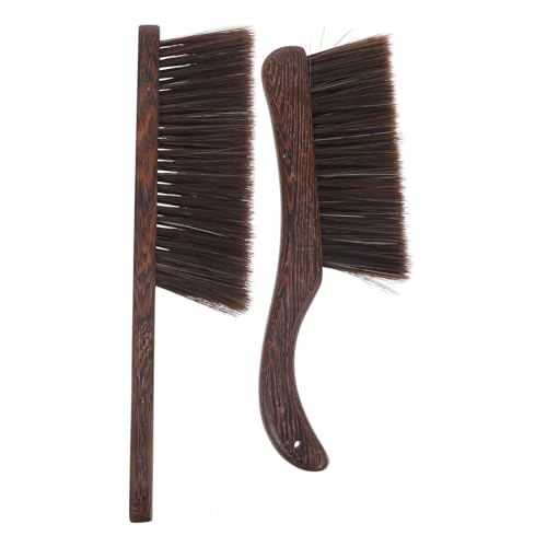2pcs Wooden Cleaning Brush Set, Handheld Whisk Duster