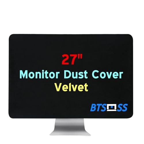 27 inch Computer Monitor Dust Cover, Screen Protective Sleeve Compatible with iMac 27" Desktop Computer, Anti-Static Dustproof LCD/LED/HD Panel Case,Velvet