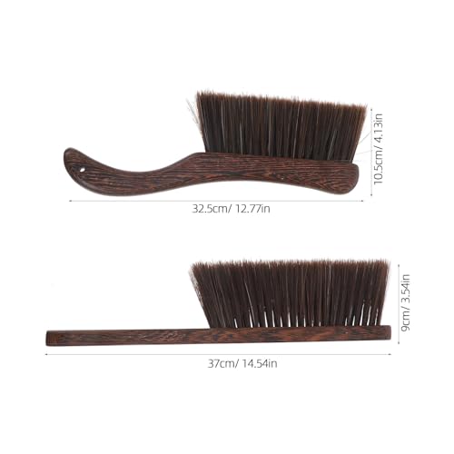 2pcs Wooden Cleaning Brush Set, Handheld Whisk Duster - view 2