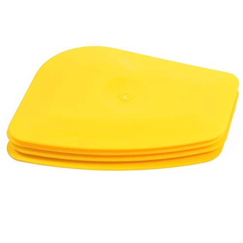 Small Handy Plastic Scraper Hard Sharp Card Round Edge for Home Universal Cleaning Squeegee, Decal Sticker Remover, Pack of 4 - view 7