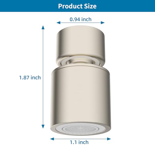 NSF/ANSI/CAN 61 & cUPC Certified Faucet Aerator, Brushed Nickel - view 5