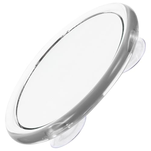 20x Round Magnifying Mirror Glass with Suction Cups, PP Frame