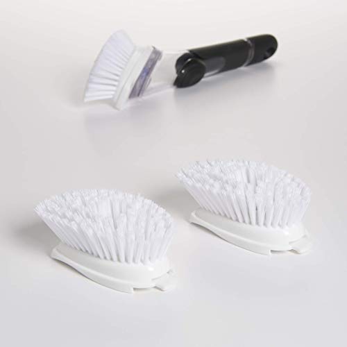 Good Grips Soap Dispensing Dish Brush Refills, 2 Pack, White, Nylon Bristles - view 3