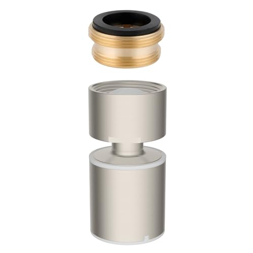 CUPC Certified 2-function 360° Swivel Sink Aerator, Brushed Nickel