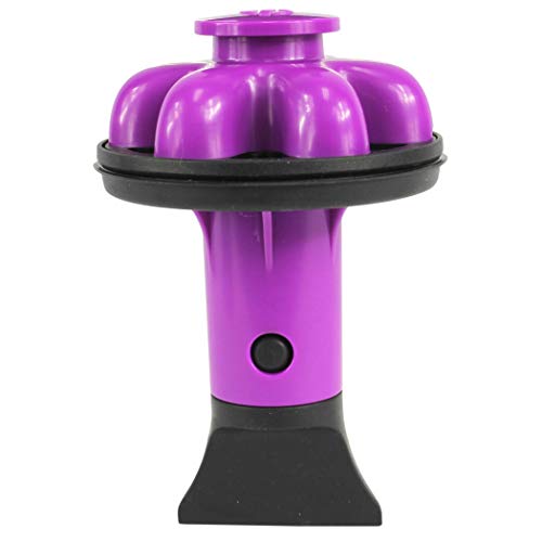 10762A | Disposal Genie II Garbage Disposal Strainer and Stopper, Kitchen Sink Drain Splash Guard with Food Scraper, Fuchsia, 1-Pack