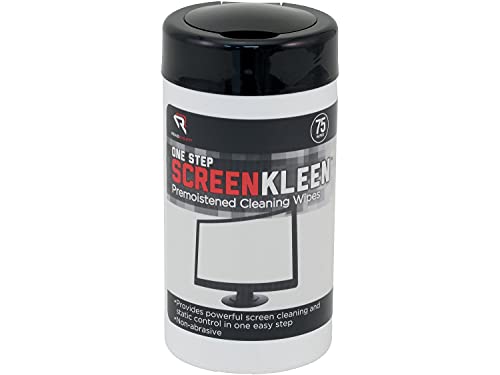 OneStep CRT Screen Cleaning Wipes, Nonstreaking, Anti-Static, 75/Dispenser Tub RRTRR1409 - view 2
