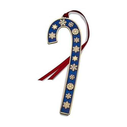 2024 44th Edition Candy Cane Ornament Blue Gold