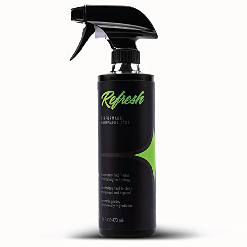 Refresh Spray | Performance Apparel Care | Cleans and Deodorizes Racing Suites & Technical Fabrics | Signature Fresh Scent | 16 Ounces