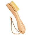 Laundry Stain Brush, Natural Soft Boar Bristles, Removes Tough Stains from Delicate Fabrics Like Knits, Cotton, and Linens, Gentle on Fabrics, No Damage